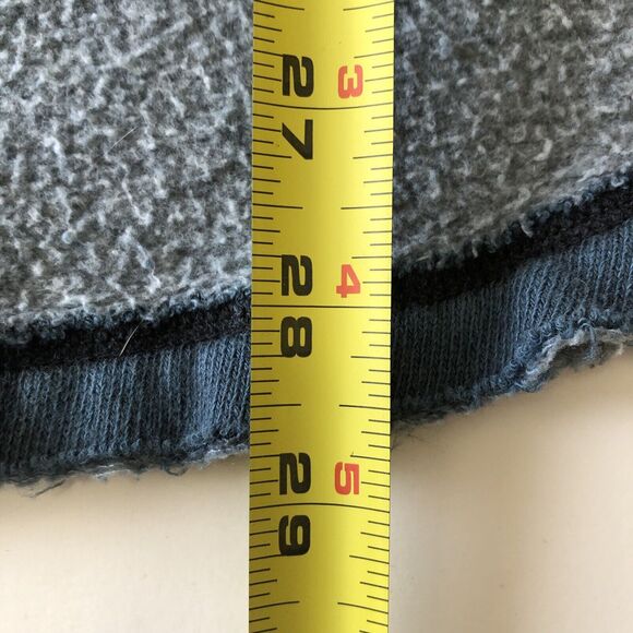 Free People Women’s Western Indigo Distressed Sweatshirt Top Size XS - Picture 7 of 13